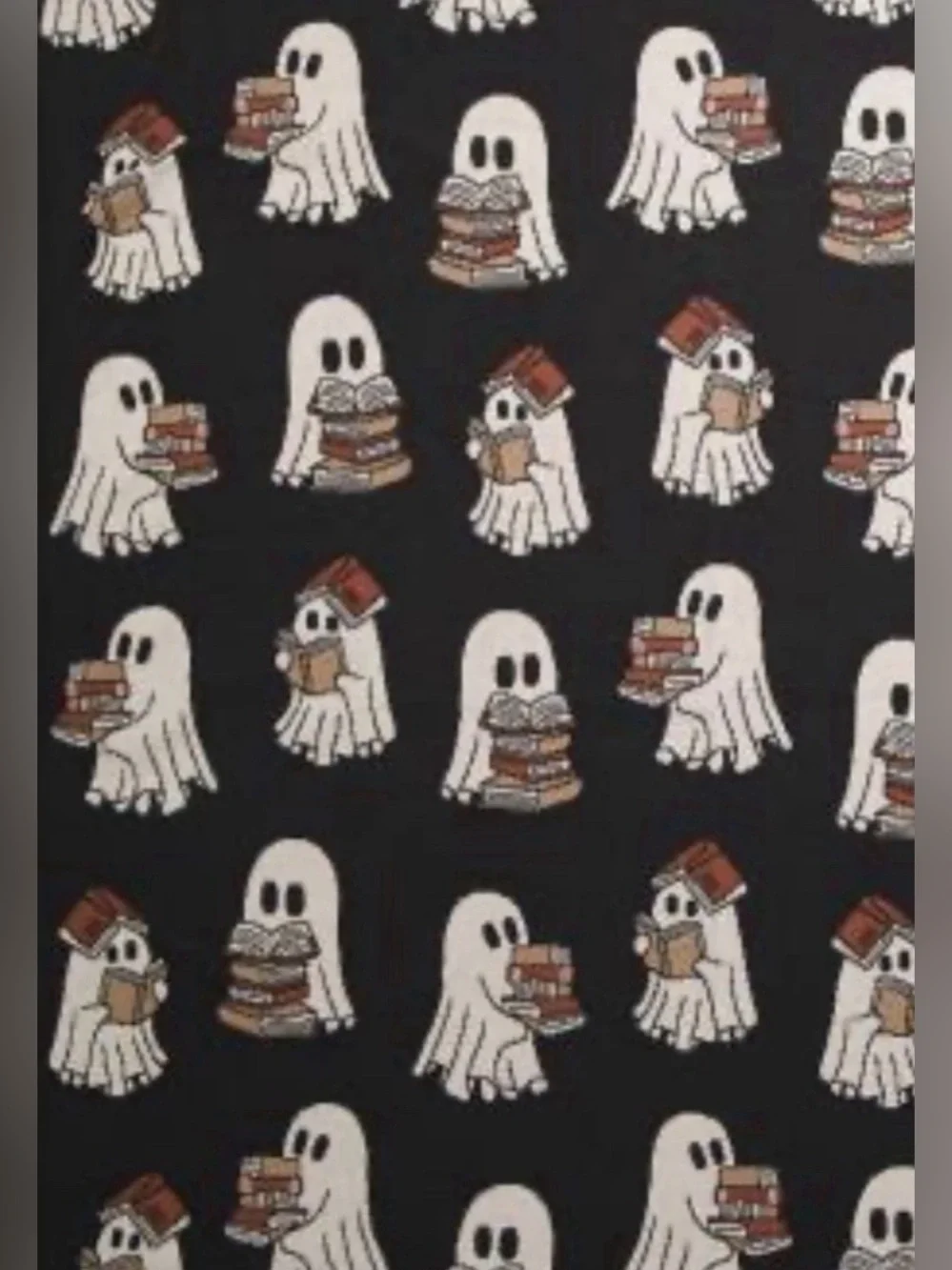 NEW Ghost Reading Books Reversible Halloween Throw Blanket | 50” x 70”
